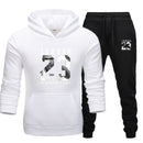 New JORDAN 23 Men Sportswear Hoodies Pullover Hip Hop Women Hoodie+Pant Sporting Suit 2-Piece - Starttech Online Market