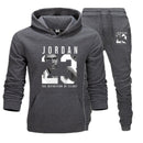 New JORDAN 23 Men Sportswear Hoodies Pullover Hip Hop Women Hoodie+Pant Sporting Suit 2-Piece - Starttech Online Market