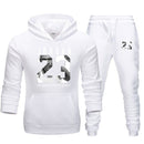 New JORDAN 23 Men Sportswear Hoodies Pullover Hip Hop Women Hoodie+Pant Sporting Suit 2-Piece - Starttech Online Market