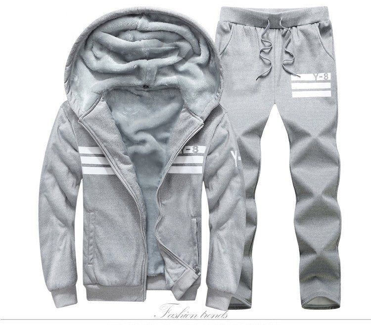 New Men's Thicken Baseball Suit Designer Printing Plus Size Winter Hoodies Fleece Sweatshirts Suit Men Sportwear M~9XL BFDY8 - Starttech Online Market