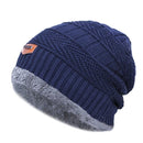 New Men's Winter Fall Fashion knitted Ski Hats Thick Warm Bonnet Soft Beanies Cotton - Starttech Online Market