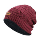 New Men's Winter Fall Fashion knitted Ski Hats Thick Warm Bonnet Soft Beanies Cotton - Starttech Online Market