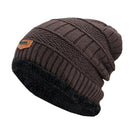 New Men's Winter Fall Fashion knitted Ski Hats Thick Warm Bonnet Soft Beanies Cotton - Starttech Online Market