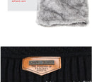 New Men's Winter Fall Fashion knitted Ski Hats Thick Warm Bonnet Soft Beanies Cotton - Starttech Online Market