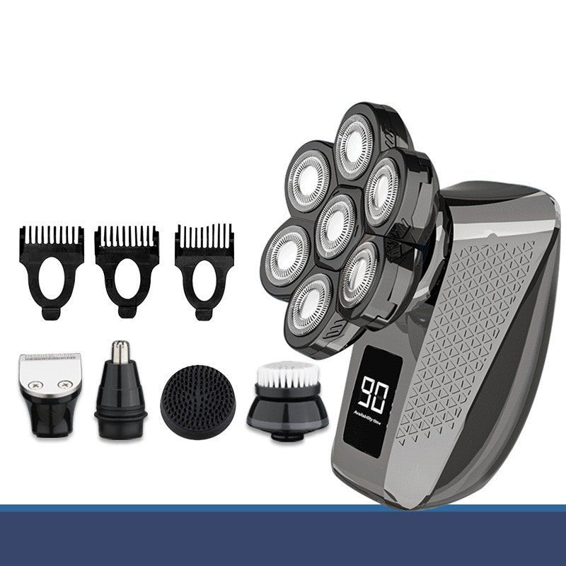 New Shaver For Men 7D Independently 7 Cutter Floating Head Waterproof Electric Razor Multifunction USB Charge Trimmer For Men - Starttech Online Market