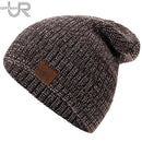 New Unisex Hat URGENTMAN Casual Beanies For Men Women Hip-hop Knitted Winter Hat Male Acrylic Crochet Ski Beanie Hat Female Cap - Starttech Online Market