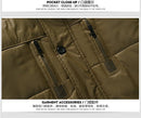 new winter 2019 men's fashion trend of casual Korean Slim plus thick velvet long section of high-quality solid color coat M-5XL - Starttech Online Market