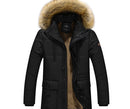 new winter 2019 men's fashion trend of casual Korean Slim plus thick velvet long section of high-quality solid color coat M-5XL - Starttech Online Market