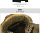 new winter 2019 men's fashion trend of casual Korean Slim plus thick velvet long section of high-quality solid color coat M-5XL - Starttech Online Market