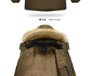 new winter 2019 men's fashion trend of casual Korean Slim plus thick velvet long section of high-quality solid color coat M-5XL - Starttech Online Market