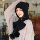 New Women Winter Hat Scarf /Gloves Sets Three Piece Knitted Hats Scarf Sets for Girls - Starttech Online Market