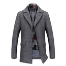 New Wool Men's Overcoats Topcoat Single Breasted Jacket Winter High Quality Wool Casual Trench Coat - Starttech Online Market