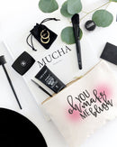 Oh You Make Me Blush Cotton Canvas Cosmetic Bag - Starttech Online Market