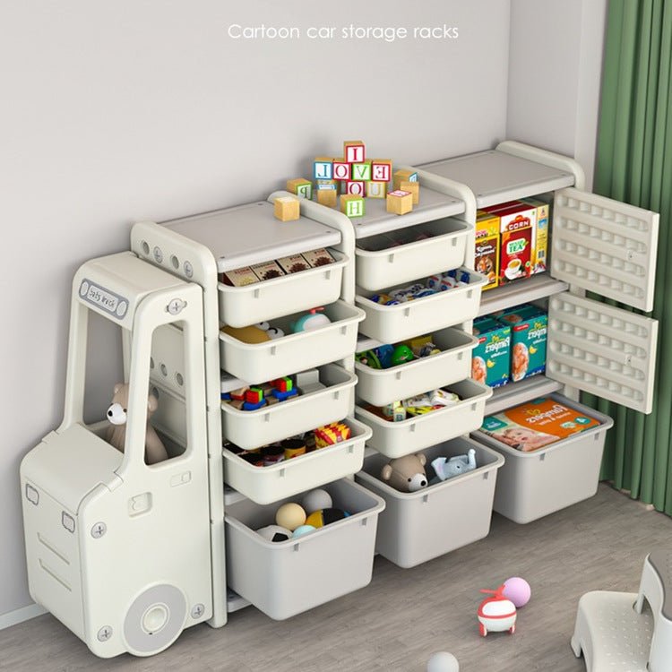 Organizer Large Capacity Bookshelf Cartoon Locker Baby Storage Cabinet - Starttech Online Market
