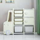 Organizer Large Capacity Bookshelf Cartoon Locker Baby Storage Cabinet - Starttech Online Market