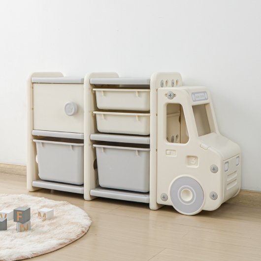 Organizer Large Capacity Bookshelf Cartoon Locker Baby Storage Cabinet - Starttech Online Market