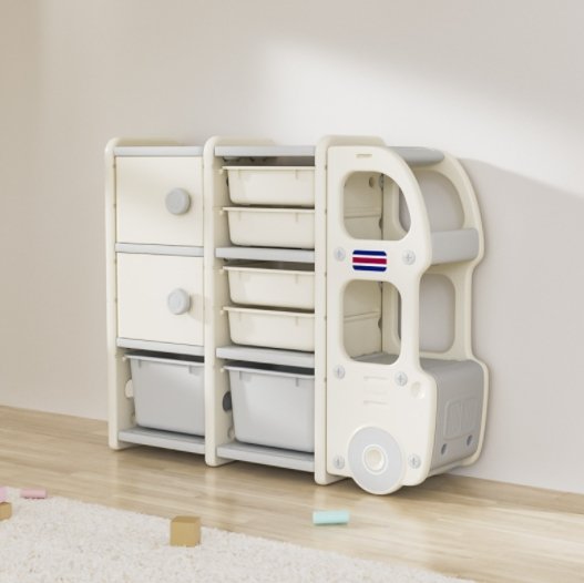 Organizer Large Capacity Bookshelf Cartoon Locker Baby Storage Cabinet - Starttech Online Market