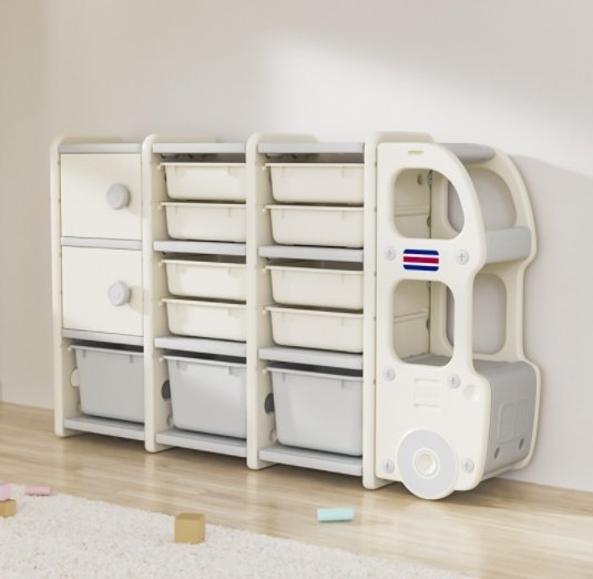 Organizer Large Capacity Bookshelf Cartoon Locker Baby Storage Cabinet - Starttech Online Market