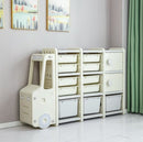 Organizer Large Capacity Bookshelf Cartoon Locker Baby Storage Cabinet - Starttech Online Market