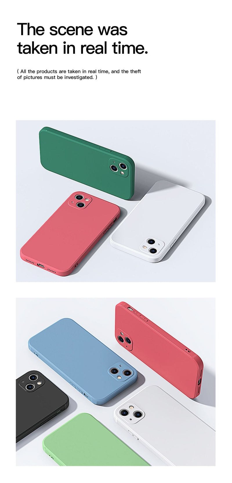Original Square Liquid Silicone Phone Case For iPhone 13 11 12 Pro Max Mini X XR XS 7 8 Plus SE Shockproof Back Cover - Starttech Online Market