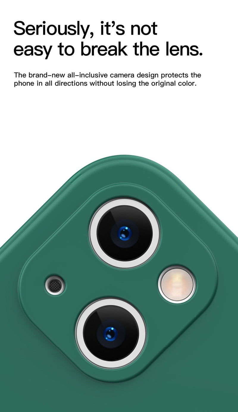 Original Square Liquid Silicone Phone Case For iPhone 13 11 12 Pro Max Mini X XR XS 7 8 Plus SE Shockproof Back Cover - Starttech Online Market
