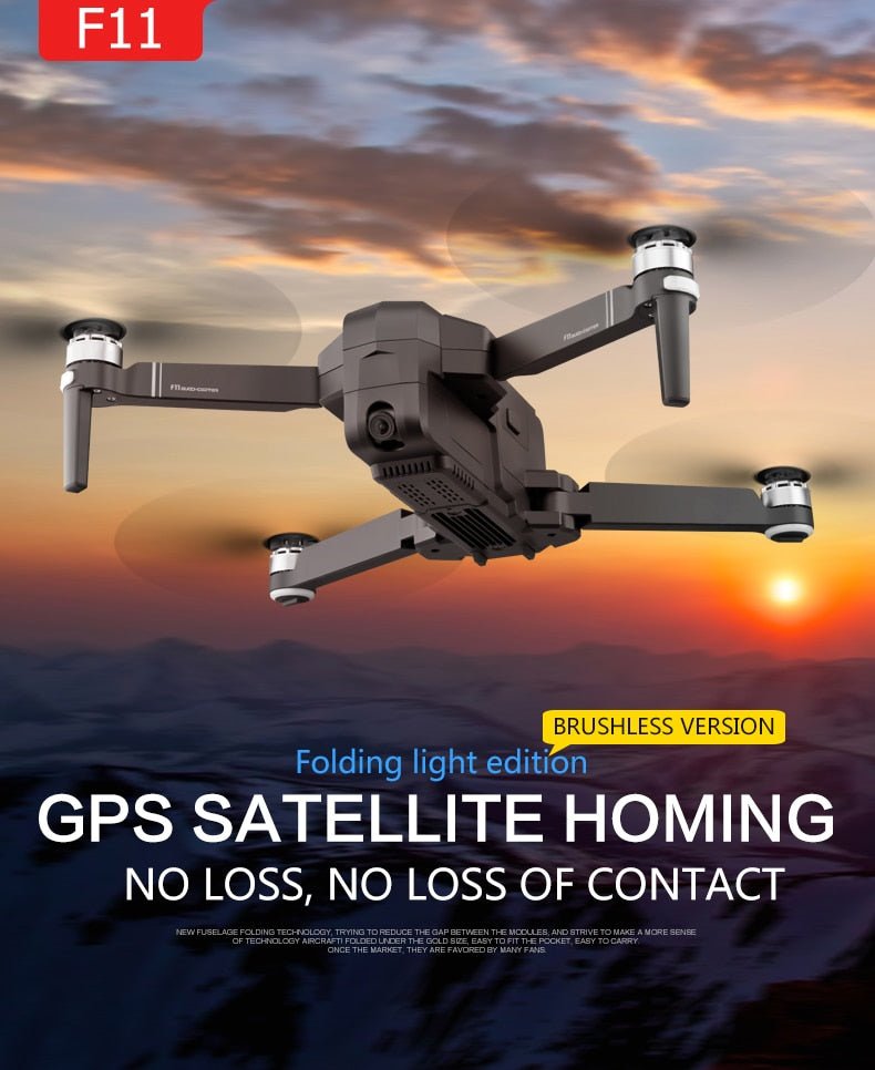 OTPRO F11 Z5 5.8G GPS Drone 1KM FPV 25 Minutes With 2-axis Gimbal 1080P Camera RC Quadcopter RTF VS Xiaomi FIMI A3 - Starttech Online Market