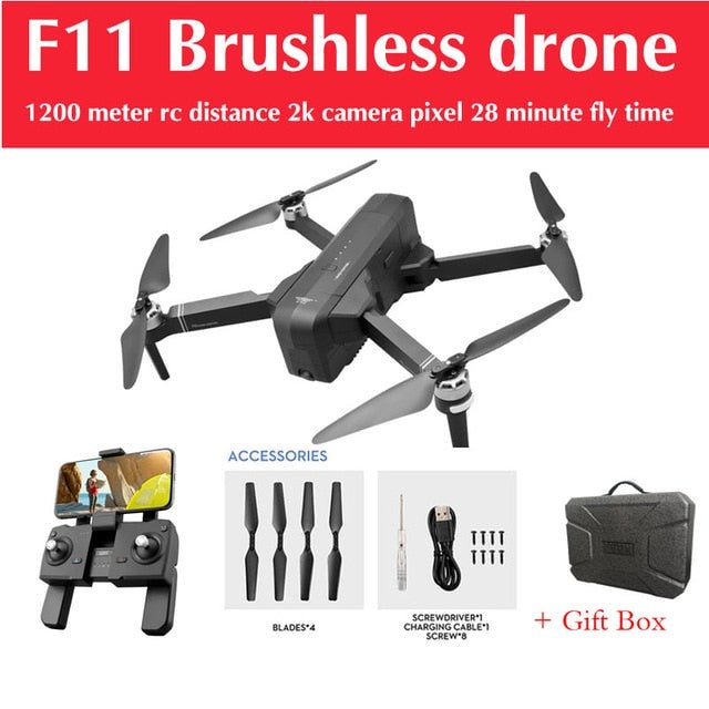 OTPRO F11 Z5 5.8G GPS Drone 1KM FPV 25 Minutes With 2-axis Gimbal 1080P Camera RC Quadcopter RTF VS Xiaomi FIMI A3 - Starttech Online Market