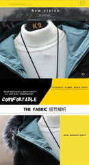 Padded Winter Warm Jacket Youth Fashion Trend Popular Logo Casual Coats - Starttech Online Market