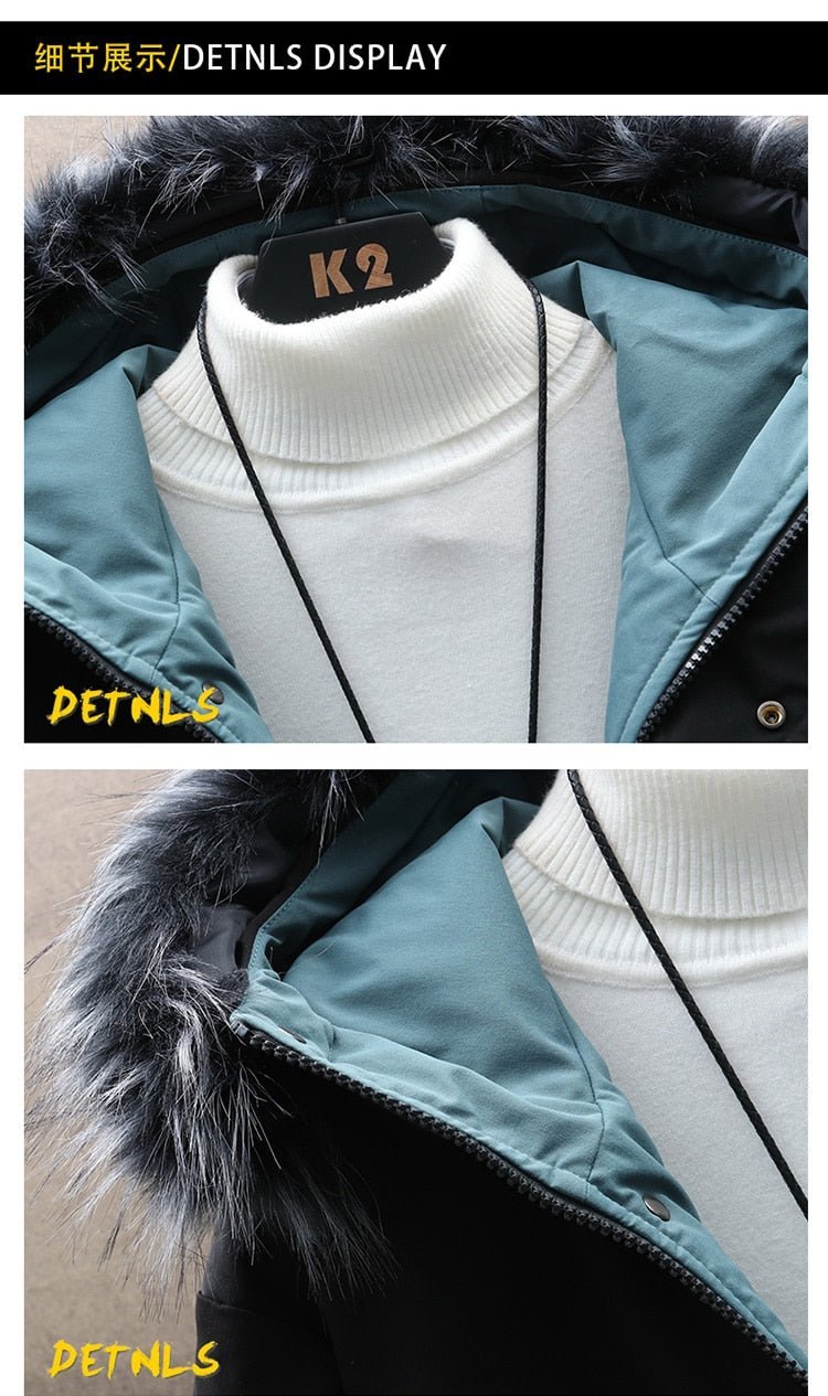 Padded Winter Warm Jacket Youth Fashion Trend Popular Logo Casual Coats - Starttech Online Market