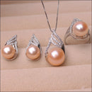 Pearl Freshwater Pendant Earring Ring three piece set - Starttech Online Market