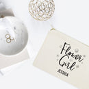 Personalized Flower Girl Cotton Canvas Cosmetic Bag - Starttech Online Market