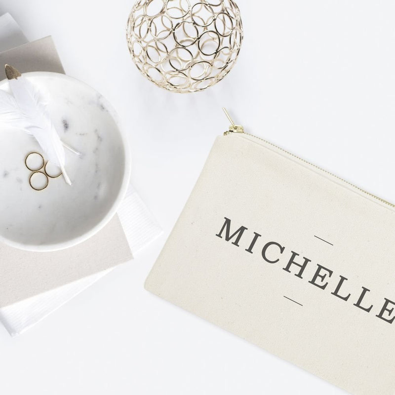 Personalized Modern Name Cosmetic Bag and Travel Make Up Pouch - Starttech Online Market