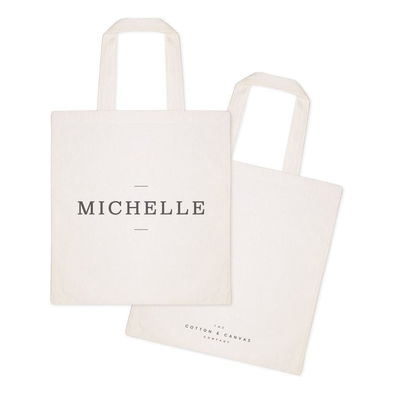 Personalized Modern Name Cotton Canvas Tote Bag - Starttech Online Market