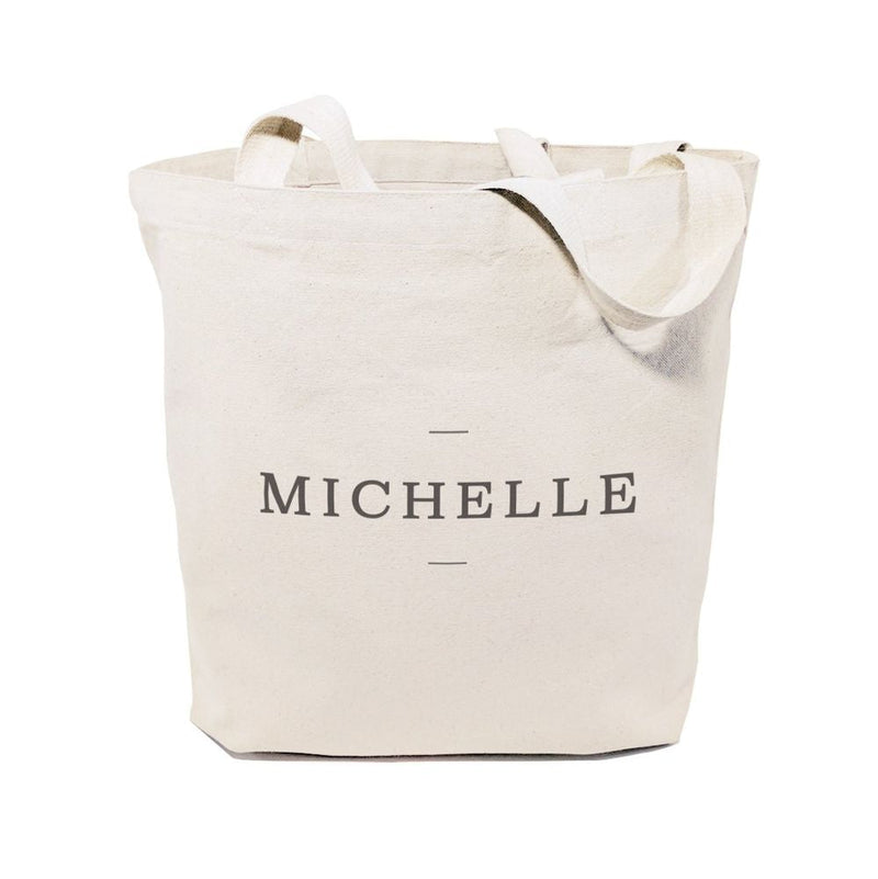 Personalized Modern Name Cotton Canvas Tote Bag - Starttech Online Market