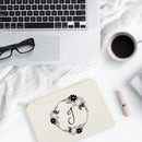 Personalized Monogram Black and White Floral Cosmetic Bag and Travel Make Up Pouch - Starttech Online Market