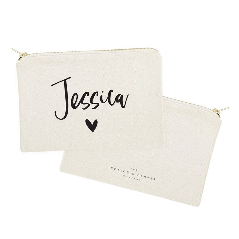 Personalized Name Heart Cosmetic Bag and Travel Make Up Pouch - Starttech Online Market