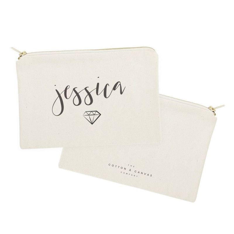 Personalized Name with Diamond Cosmetic Bag and Travel Make Up Pouch - Starttech Online Market