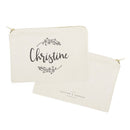 Personalized Name with Vine Cosmetic Bag and Travel Make Up Pouch - Starttech Online Market