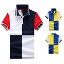 Polo shirt men jersey Short sleeve High Quality casual polo New spell color breathable Male 2019 Summer cool polo homme - Starttech Online Market