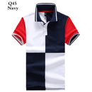 Polo shirt men jersey Short sleeve High Quality casual polo New spell color breathable Male 2019 Summer cool polo homme - Starttech Online Market