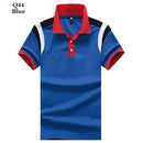 Polo shirt men jersey Short sleeve High Quality casual polo New spell color breathable Male 2019 Summer cool polo homme - Starttech Online Market