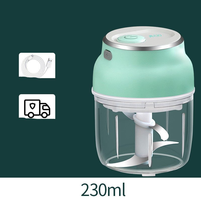 Portable Electric Mini Garlic Cutter Masher Vegetable Fruit Meat Food Chopper Grinder - Starttech Online Market