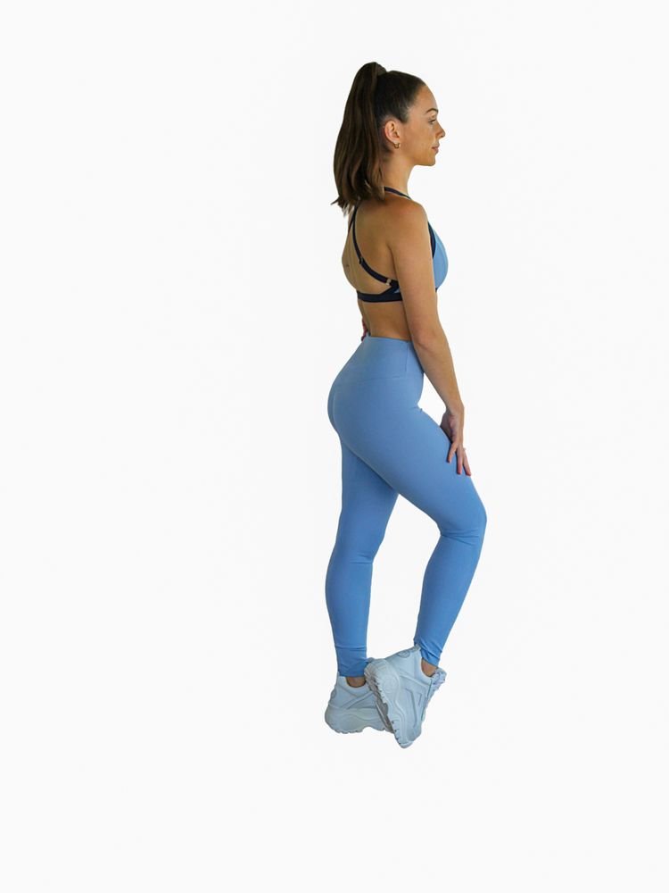 Prema Seamless High Rise Yoga leggings - Powder Blue - Starttech Online Market