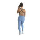 Prema Seamless High Rise Yoga leggings - Powder Blue - Starttech Online Market