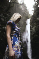 Romy Wrap Dress | Blue Floral - Starttech Online Market