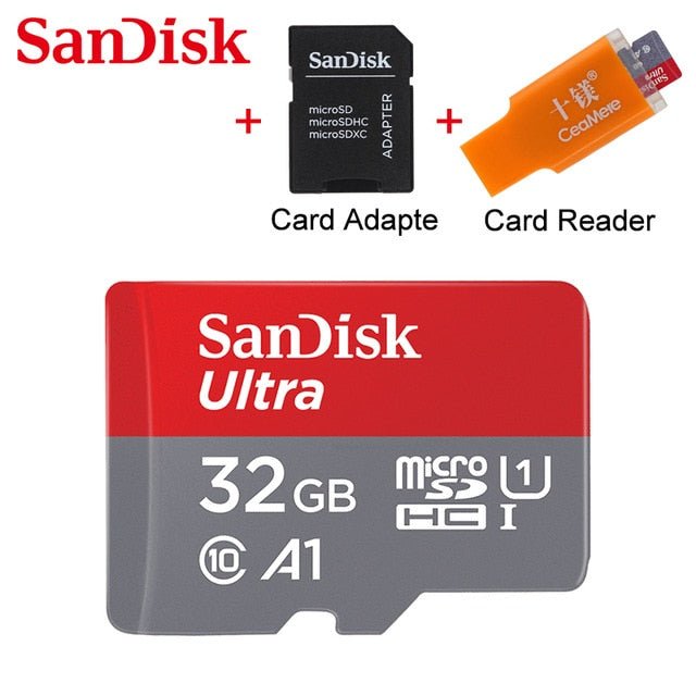 SanDisk A1 Memory Card 256GB 200GB 128GB 64GB 98MB/S 32GB 16GB Micro sd card Class10 UHS-1 flash card Memory Microsd TF/SD Card - Starttech Online Market