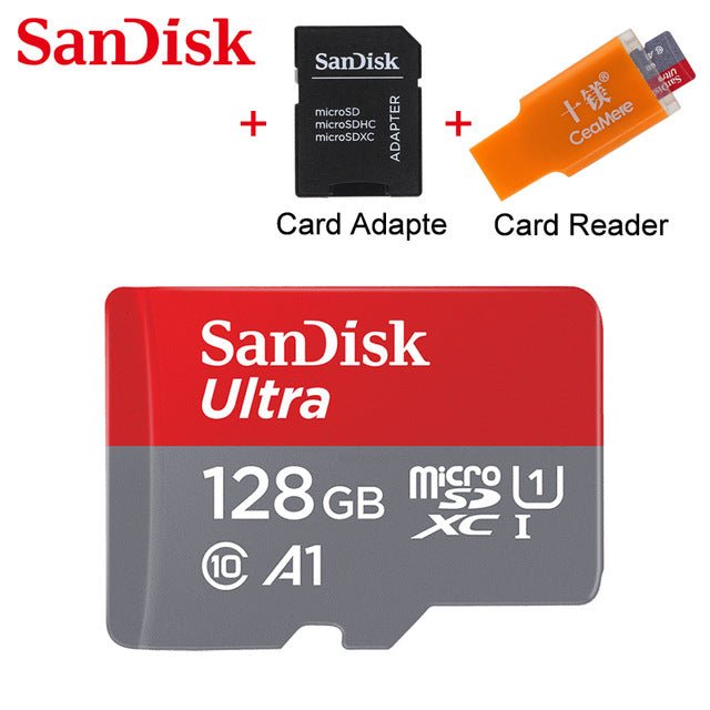SanDisk A1 Memory Card 256GB 200GB 128GB 64GB 98MB/S 32GB 16GB Micro sd card Class10 UHS-1 flash card Memory Microsd TF/SD Card - Starttech Online Market