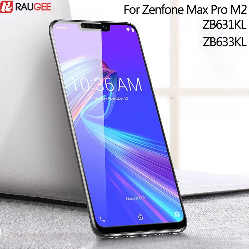 Screen Protector For Asus Zenfone Max Pro M2 ZB631KL Tempered Glass 9H Full Cover Glass For ZB631KL ZB633KL Tempered Glass Guard - Starttech Online Market