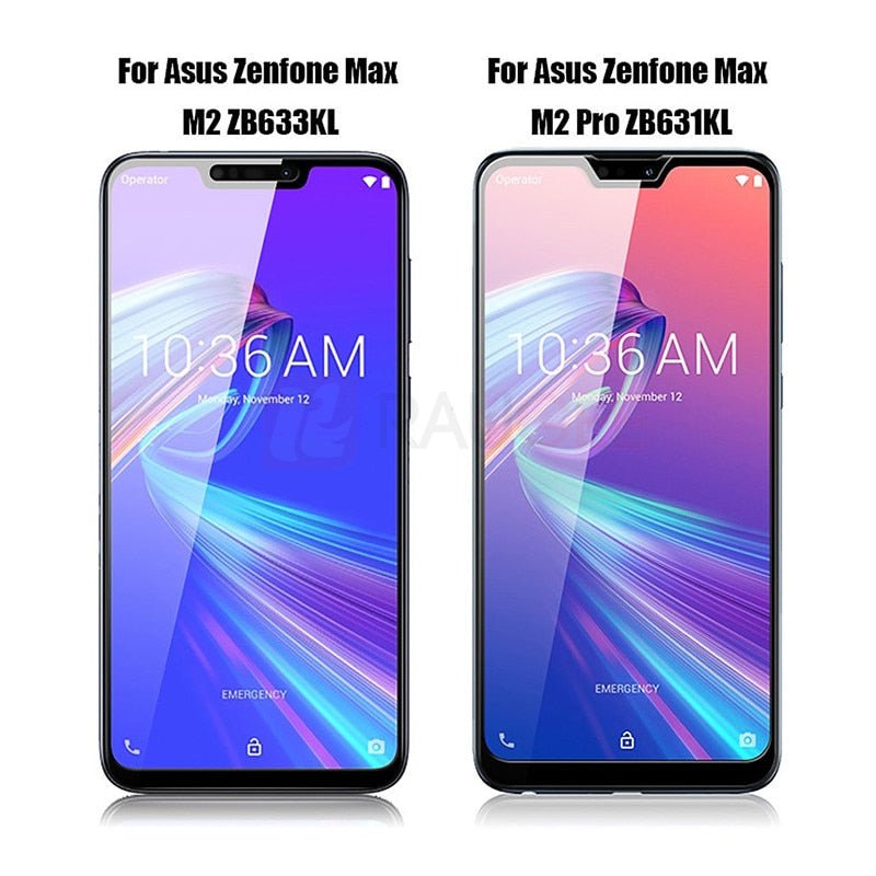Screen Protector For Asus Zenfone Max Pro M2 ZB631KL Tempered Glass 9H Full Cover Glass For ZB631KL ZB633KL Tempered Glass Guard - Starttech Online Market