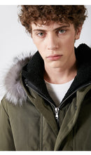 SELECTED Men's Winter Down Jacket Duck Down Fox Fur Medium-style Down Coat Warm Clothes S | 418412584 - Starttech Online Market